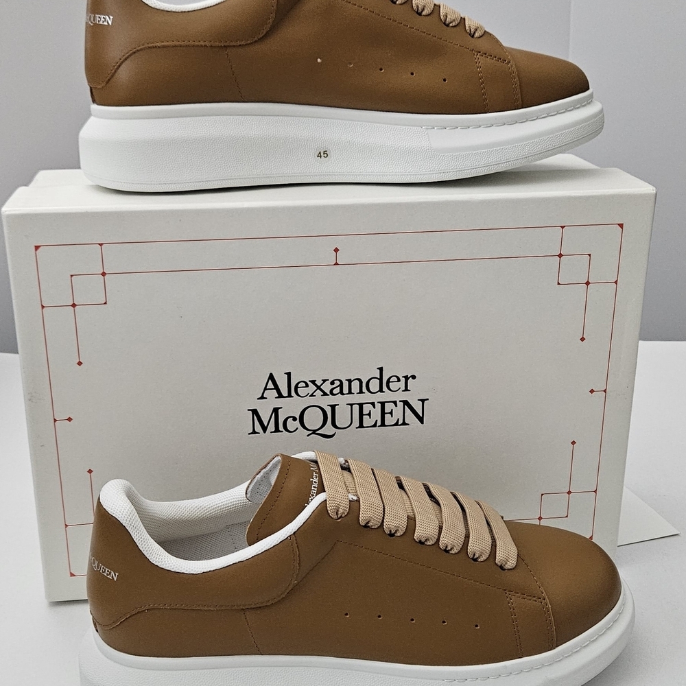 Alexander McQueen Oversized  Men's Sneakers Size 11 Or 45  Faggio - Picture 8 of 16